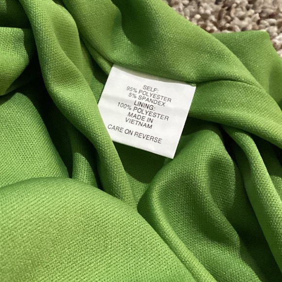 New York & Company Dress Women’s Size L Green Tie-Waist Long sleeve Fall Office - Picture 8 of 8